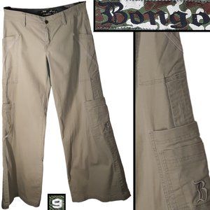 Wide leg utility cargo pants